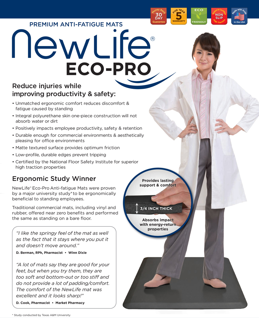 Eco-Pro Premium Anti-Fatigue Mats